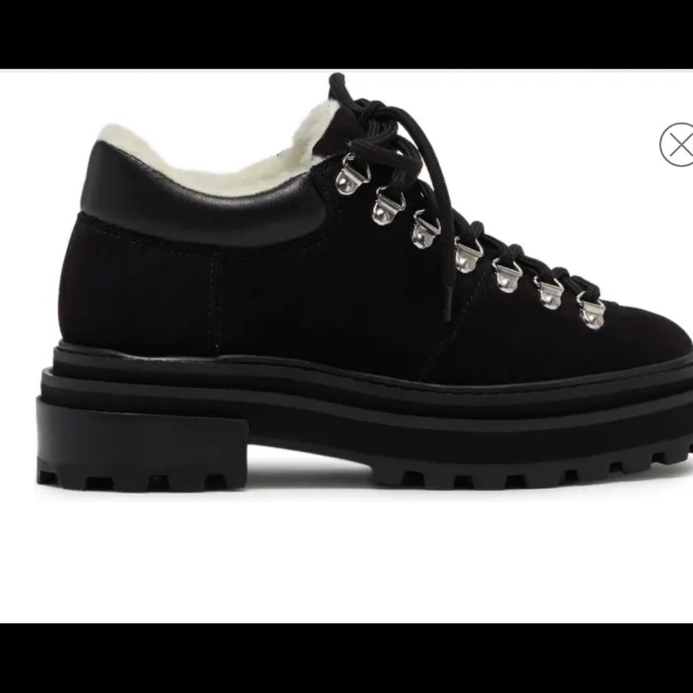 Schutz faux shearling lined boots.